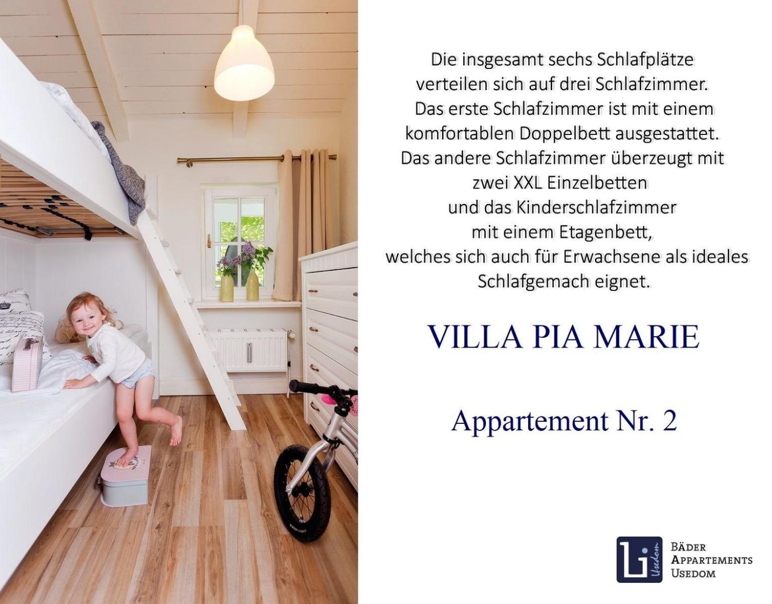 Villa Pia Marie App 2 Heringsdorf  Eksteriør billede